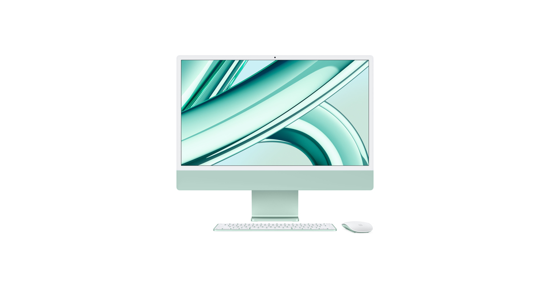 Apple iMac  M 59,7 cm (23.5") 4480 x 2520 Pixels 8 GB 256 GB SSD Alles-in-één-pc macOS Sonoma Wi-Fi 6E (802.11ax) Groen