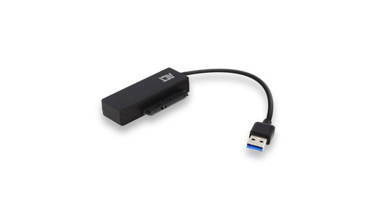 ACT AC1515 tussenstuk voor kabels 2.5/3.5" SATA USB A Zwart