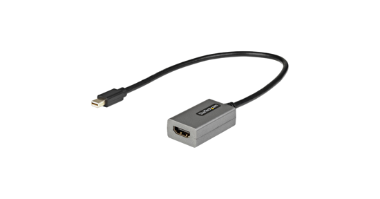 Startech Mini DisplayPort naar HDMI Adapter, mDP naar HDMI Adapter Dongle, 1080p, mDP 1.2 naar HDMI Monitor/Scherm, Video Converter, 30cm Vaste Kabel, Verbeterde versie van MDP2HDMI