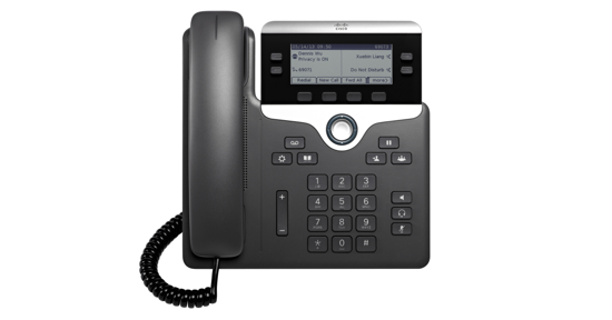 Cisco 7821 IP telefoon Zwart, Zilver 2 regels