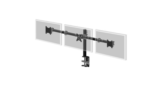 iiyama Desk Mount 68,6 cm (27") Zwart Bureau