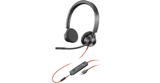 HP 8X221AA hoofdtelefoon/headset Bedraad Hoofdband Kantoor/callcenter USB Type-C Zwart