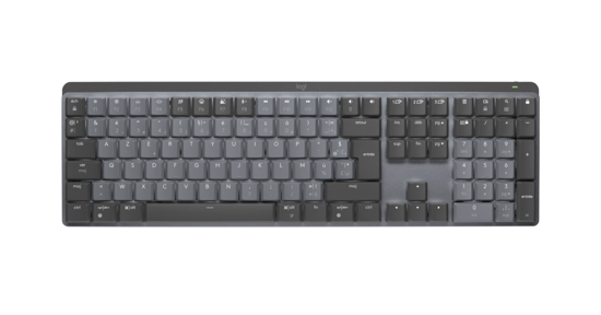 Logitech MX Mechanical toetsenbord RF-draadloos + Bluetooth AZERTY Frans Grafiet, Grijs