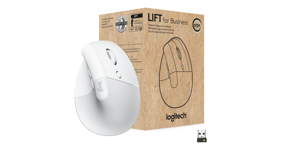 Logitech Lift for Business muis Rechtshandig RF-draadloos + Bluetooth Optisch 4000 DPI