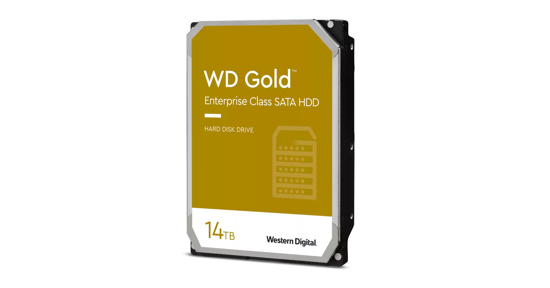 Western Digital Gold WD142KRYZ interne harde schijf 3.5" 14 TB SATA III