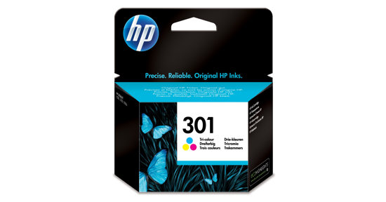 HP 301 originele drie-kleuren inktcartridge