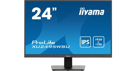 iiyama ProLite XU2495WSU-B7 computer monitor 61 cm (24") 1920 x 1200 Pixels 4K Ultra HD LED Zwart