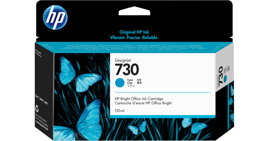 HP 730 cyaan DesignJet inktcartridge, 130 ml