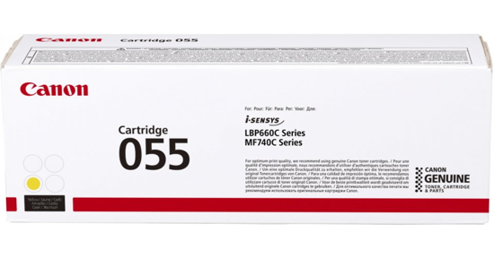 Canon 055 tonercartridge 1 stuk(s) Origineel Geel