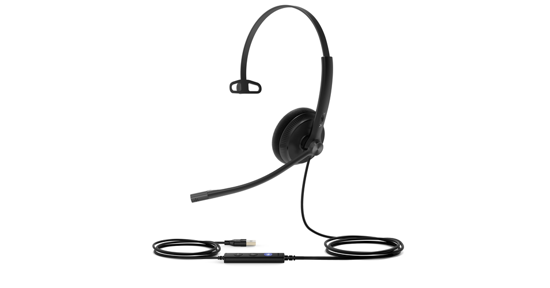 Yealink UH34 Lite Mono Teams Headset Bedraad Hoofdband Kantoor/callcenter USB Type-A Zwart