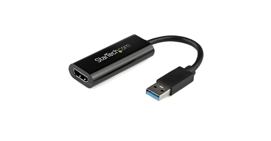 Startech USB 3.0 naar HDMI Adapter - 1080p (1920x1200) - Compacte USB Type-A naar HDMI Display Adapter Converter voor Extra Monitor - Externe Video & Grafische Kaart - Zwart - Enkel Windows