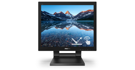 Philips 172B9TL/00 computer monitor 43,2 cm (17") 1280 x 1024 Pixels Full HD LCD Touchscreen Zwart