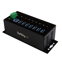 Startech 7-Port USB 3.0 Hub - 5Gbps - Metalen Industriële USB-A Hub met ESD-bescherming & 350W overspanningsbeveiliging - Din Rail/Wand/Bureau Monteerbaar - TAA Compliant USB Expander Hub