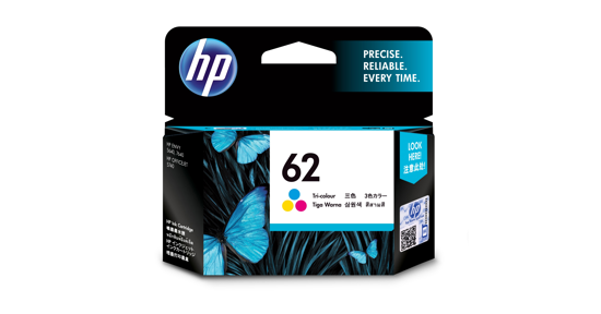 HP 62 originele drie-kleuren inktcartridge