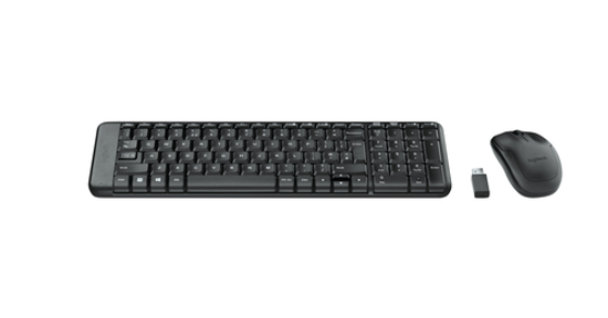 Logitech Wireless Combo MK220 toetsenbord Inclusief muis RF Draadloos QWERTY Grieks Zwart