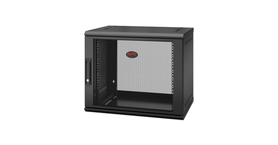 APC NetShelter WX AR109SH4, 9U/HE, 19inch Wandpatchkast, Geschikt voor muurbevestiging, 400MM diep, Gemonteerd