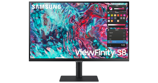 Samsung ViewFinity S80TB computer monitor 68,6 cm (27") 3840 x 2160 Pixels 4K Ultra HD LED Zwart