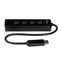 Startech 4-poorts draagbare SuperSpeed USB 3.0-hub met geintegreerde kabel - 5Gbps