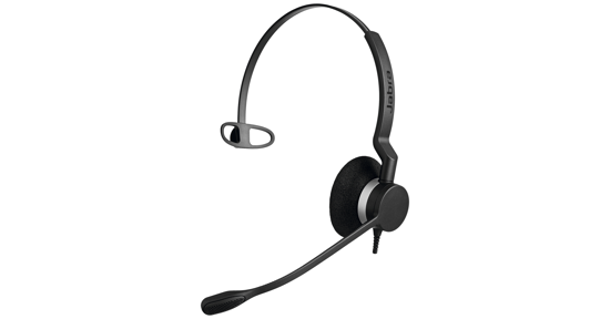 Jabra Biz 2300 USB Microsoft Lync Mono Headset Bedraad Hoofdband Kantoor/callcenter USB Type-A Zwart