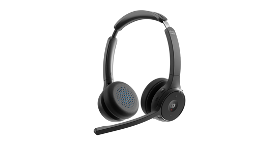 Cisco HS-WL-722-BUNA-C hoofdtelefoon/headset Draadloos Hoofdband Kantoor/callcenter Bluetooth Zwart