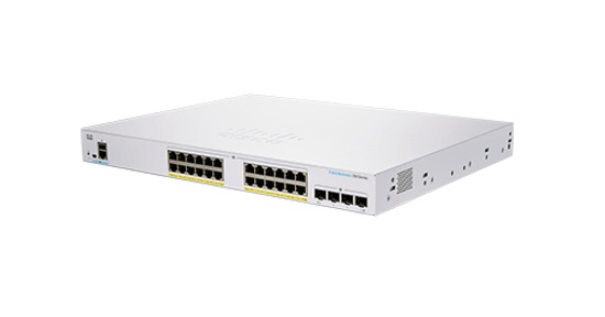 Cisco CBS350-24P-4G-EU netwerk-switch Managed L2/L3 Gigabit Ethernet (10/100/1000) Zilver