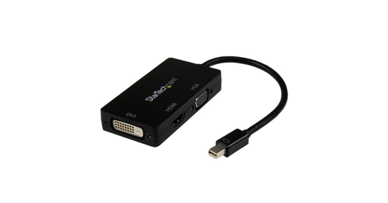 Startech A/V-reisadapter: 3-in-1 Mini DisplayPort naar VGA DVI- of HDMI-converter