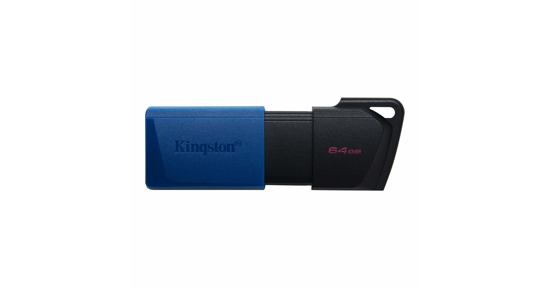 Kingston DataTraveler Exodia M USB flash drive 64 GB USB Type-A 3.2 Gen 1 (3.1 Gen 1) Zwart, Blauw