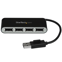 Startech 4-poorts draagbare USB 2.0 hub met geïntegreerde kabel