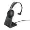 Jabra Evolve2 65, MS Mono Headset Draadloos Hoofdband Kantoor/callcenter USB Type-A Bluetooth Zwart