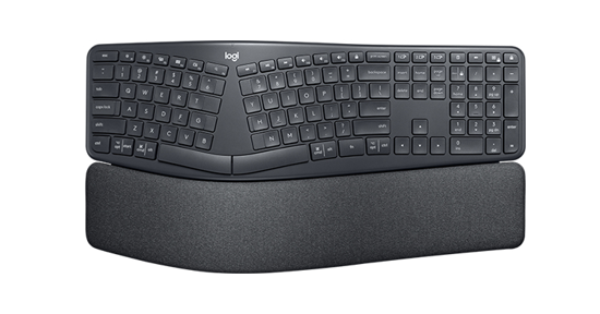 Logitech Ergo K860 toetsenbord RF-draadloos + Bluetooth QWERTZ Duits Grafiet