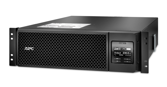 APC Smart-UPS On-Line SRT5KRMXLI - 5000VA, 6x C13, 4x C19 uitgang, rackmountable, Embedded NMC