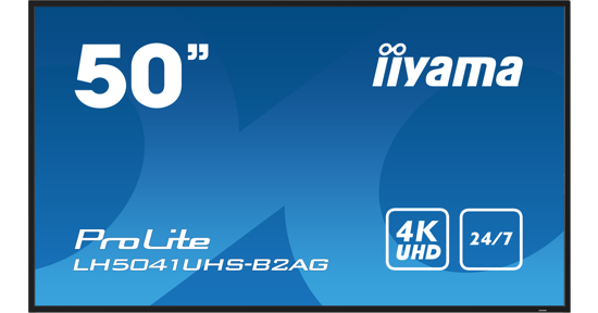 iiyama LH5041UHS-B2AG beeldkrant Digitale signage flatscreen 127 cm (50") LCD 500 cd/m² 4K Ultra HD Zwart 24/7