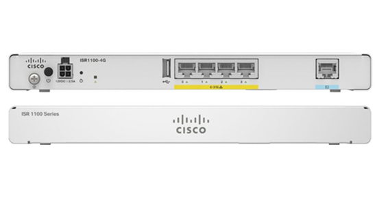 Cisco ISR1100-4G bedrade router Gigabit Ethernet Grijs