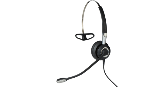 Jabra Biz 2400 II QD Mono NC 3-in-1 Wideband Balanced Headset Bedraad Neckband, oorhaak, Hoofdband Kantoor/callcenter Zwart, Zilver