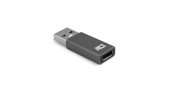 ACT AC7375 tussenstuk voor kabels USB Type-C USB Type-A Grijs