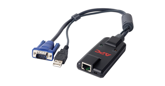 APC KVM-USB toetsenbord-video-muis (kvm) kabel Zwart