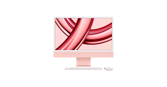 Apple iMac  M M3 59,7 cm (23.5") 4480 x 2520 Pixels Alles-in-één-pc 8 GB 512 GB SSD macOS Sonoma Wi-Fi 6E (802.11ax) Roze