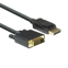 ACT AC7505 video kabel adapter 1,8 m DisplayPort DVI Zwart