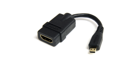 Startech 12 cm High-speed HDMI-adapterkabel HDMI-naar-HDMI Micro F/M