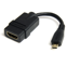 Startech 12 cm High-speed HDMI-adapterkabel HDMI-naar-HDMI Micro F/M