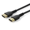 Startech 2 m Premium Gecertificeerde HDMI 2.0 Kabel met Ethernet, Duurzame High Speed UHD 4K 60Hz HDR, Robuuste M/M Kabel met Aramidevezel, TPE, Ultra HD Monitors, TVs & Displays, Zwart