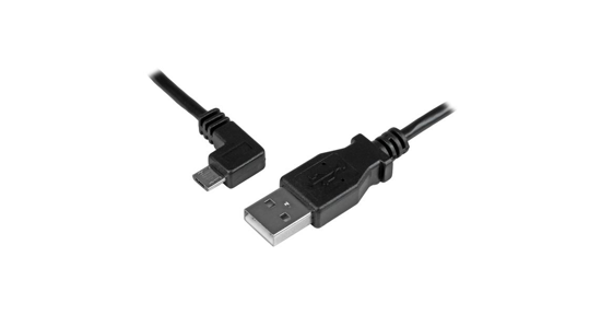 Startech Micro-USB Oplaad en sync kabel M/M linksgehoekte Micro-USB 24 AWG 0.5 m