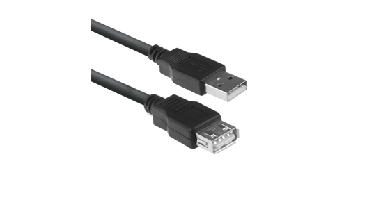 ACT AC3040 USB-kabel 1,8 m USB 2.0 USB A Zwart