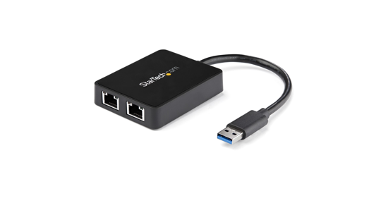 Startech USB 3.0 naar 2-poorts gigabit Ethernet-adapter NIC met USB-poort