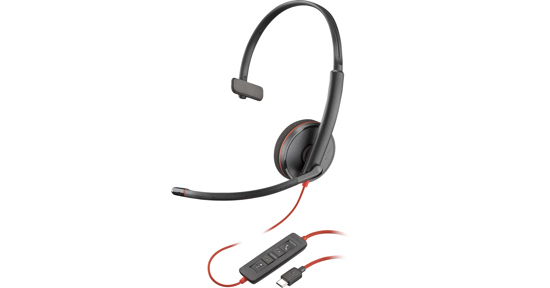 HP 8X214A6 hoofdtelefoon/headset Bedraad Hoofdband Kantoor/callcenter USB Type-C Zwart