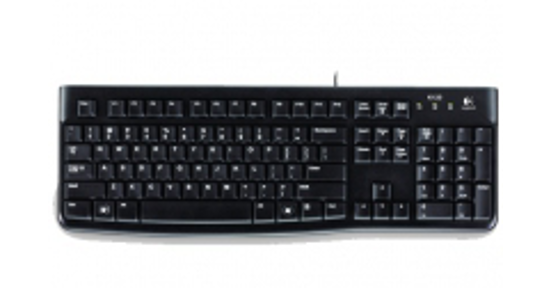 Logitech K120 Corded Keyboard toetsenbord USB QWERTY Scandinavisch Zwart