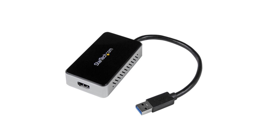 Startech USB 3.0-naar-HDMI externe videokaart Multi Monitor-adapter met 1-poorts USB-hub 1920x1200 / 1080p