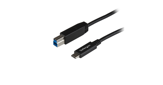 Startech USB31CB1M USB-kabel 1 m USB 3.2 Gen 2 (3.1 Gen 2) USB C USB B Zwart