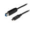 Startech USB31CB1M USB-kabel 1 m USB 3.2 Gen 2 (3.1 Gen 2) USB C USB B Zwart