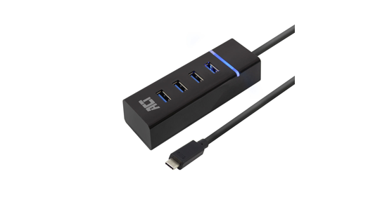 ACT AC6415 interface hub USB 3.2 Gen 1 (3.1 Gen 1) Type-C 5000 Mbit/s Zwart